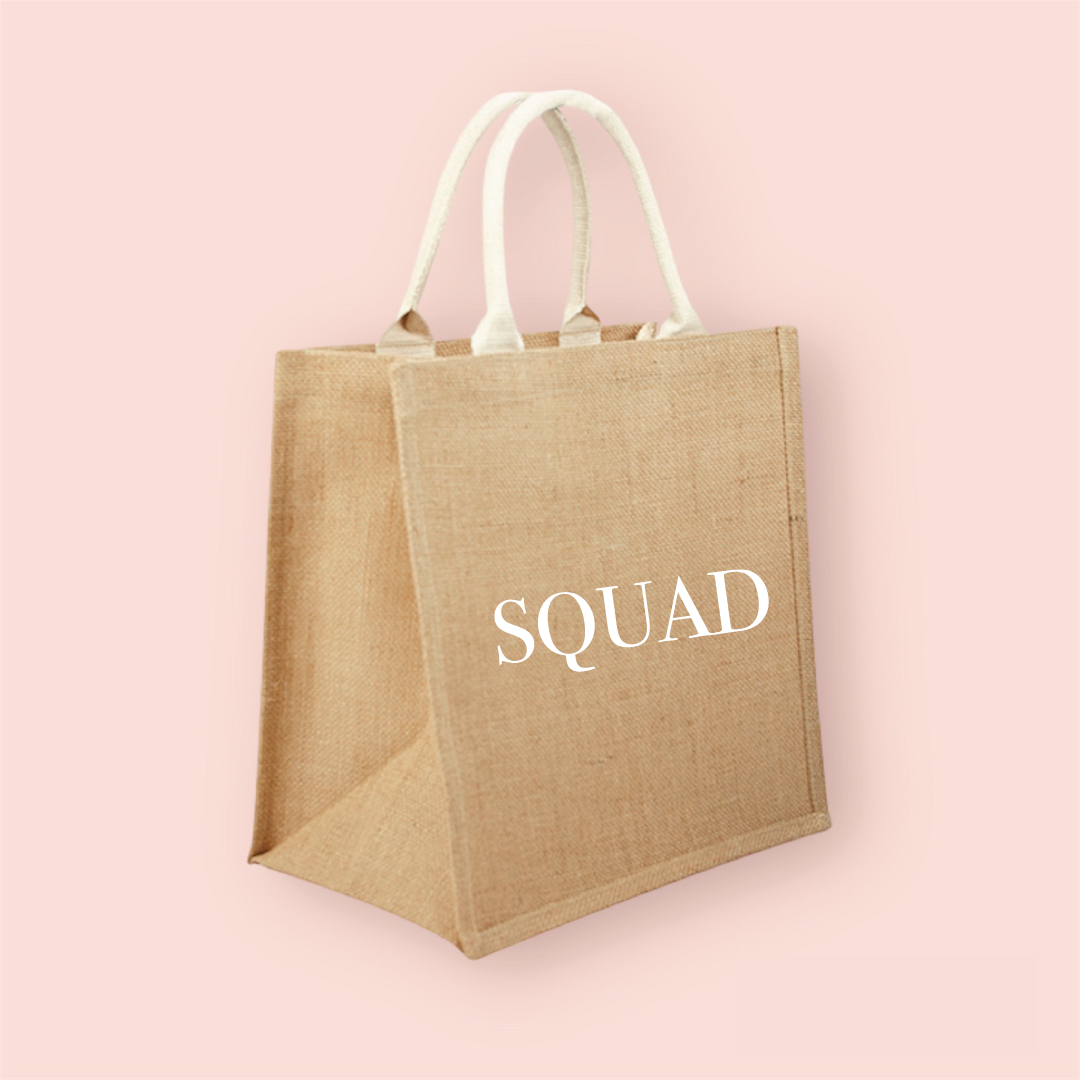 Bolsa yute "squad"