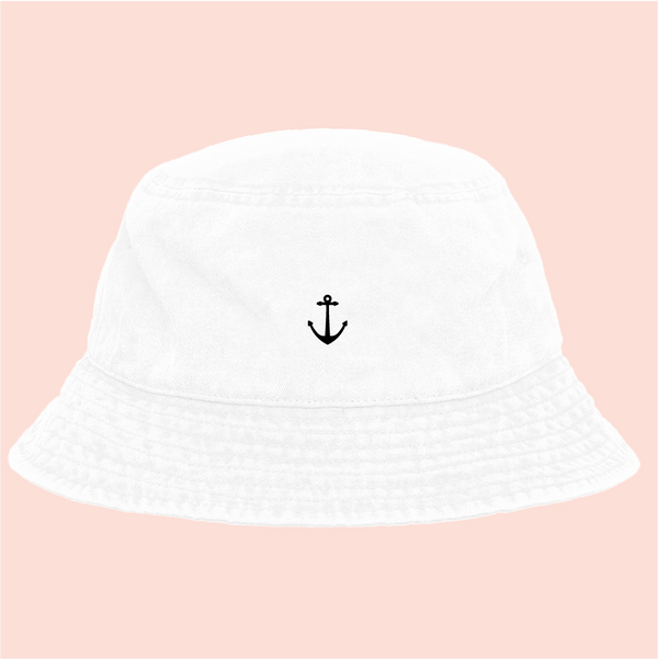 Bucket hat blanco deslavado Sailor