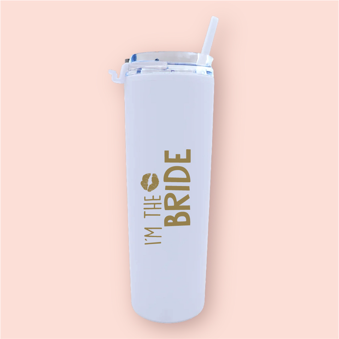 Termo skinny acrilico "I´m the Bride"