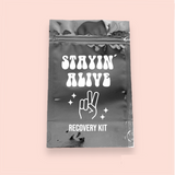 Bolsa plateada/metalizada "Staying Alive"