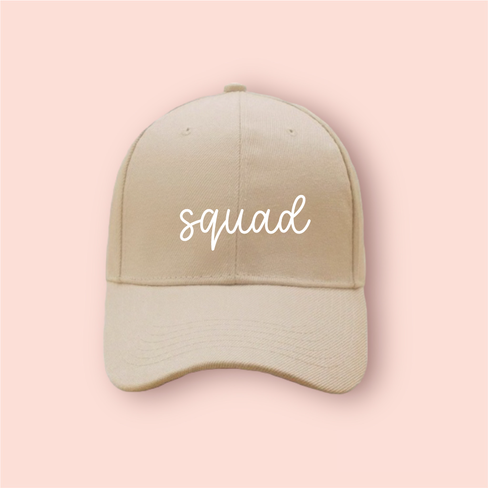 Gorra beige/nude "Squad"