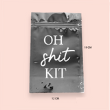 Bolsa plateada/metalizada "Oh Shit Kit"