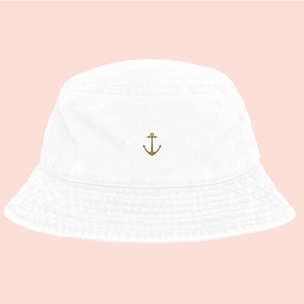 Bucket hat blanco deslavado Sailor