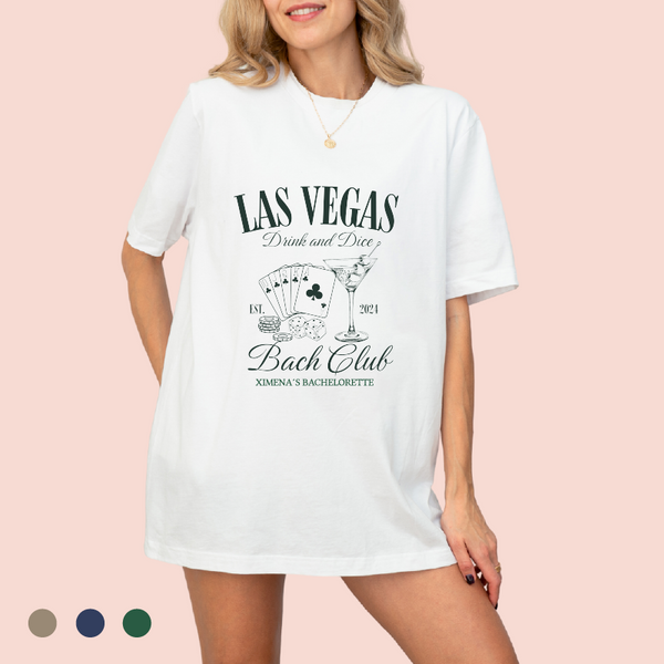 Playera oversize personalizada "las vegas"