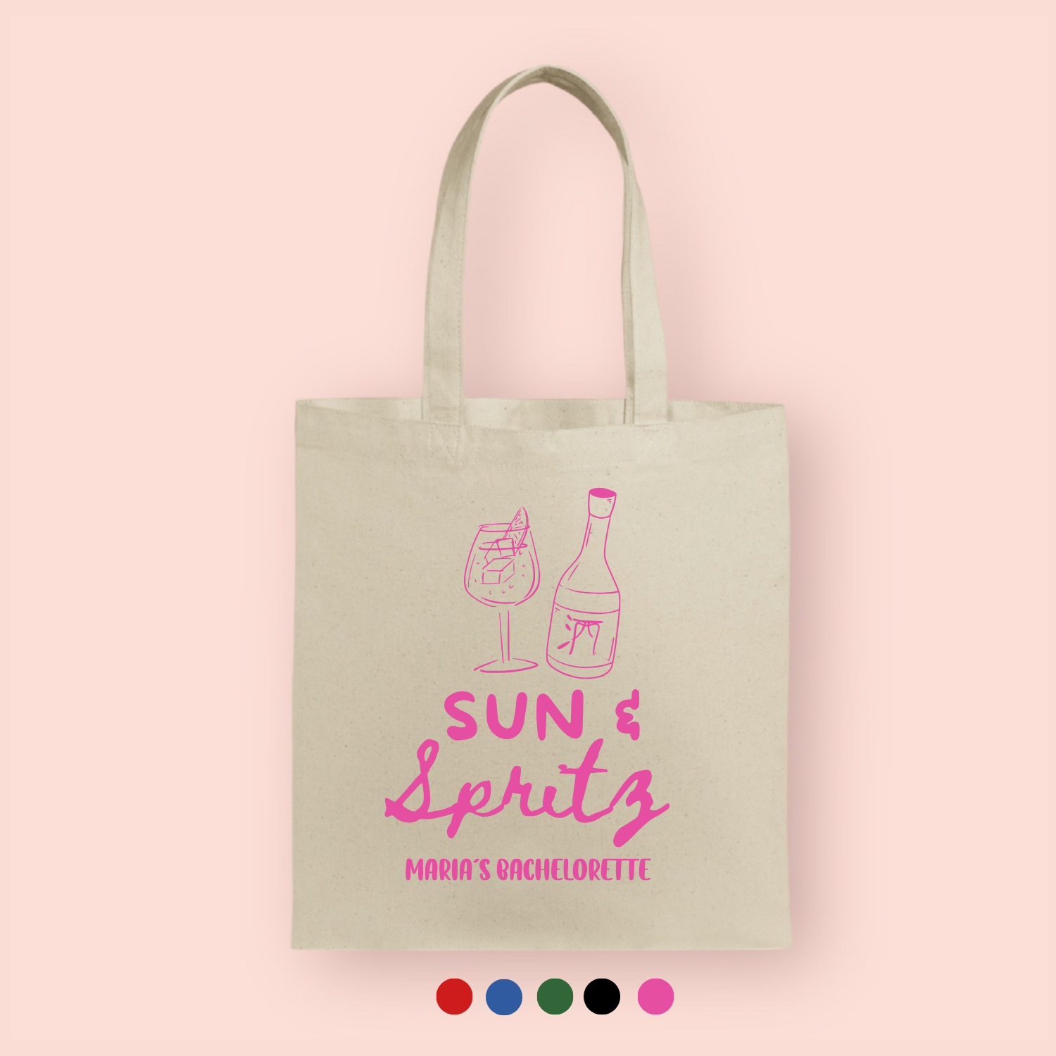 Tote bag "sun & spritz" personalizada