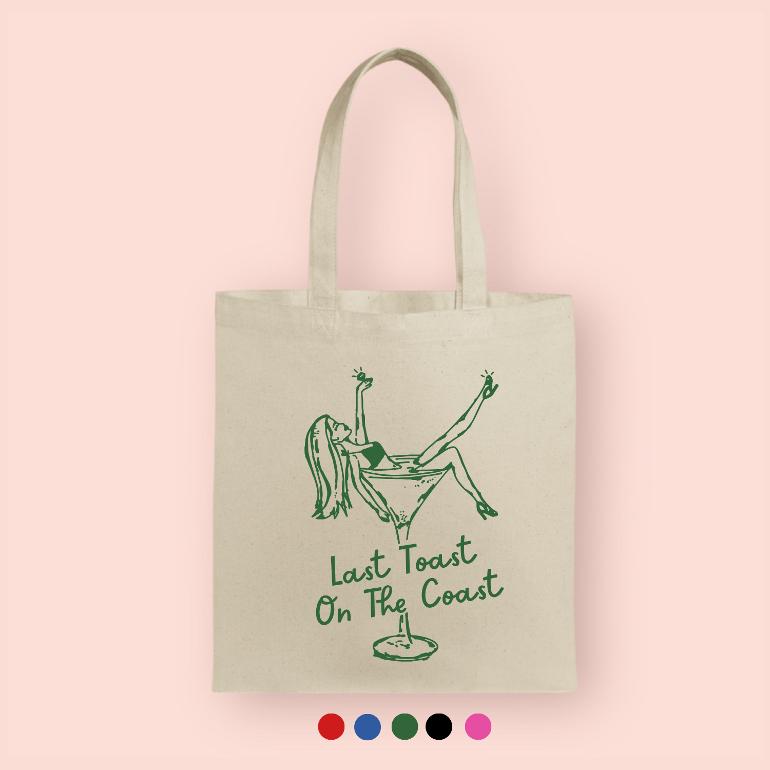 Tote bag "Last toast on the coast" personalizada