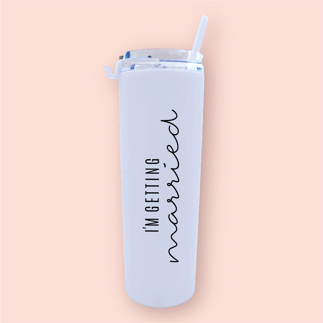 Termo skinny acrilico "I´m getting married"
