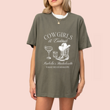 Playera oversize personalizada "cowgirls"