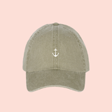 Gorra verde-olivo deslavada  "sailor"