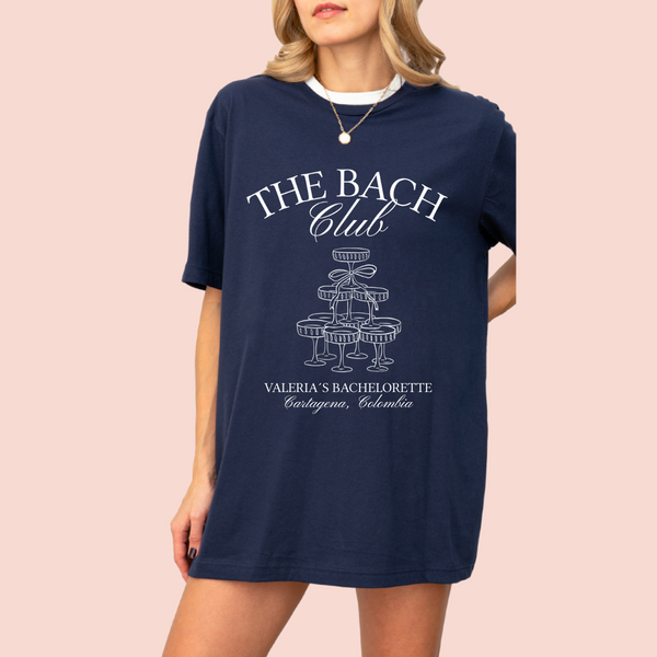 Playera oversize personalizada "The Bach Club"