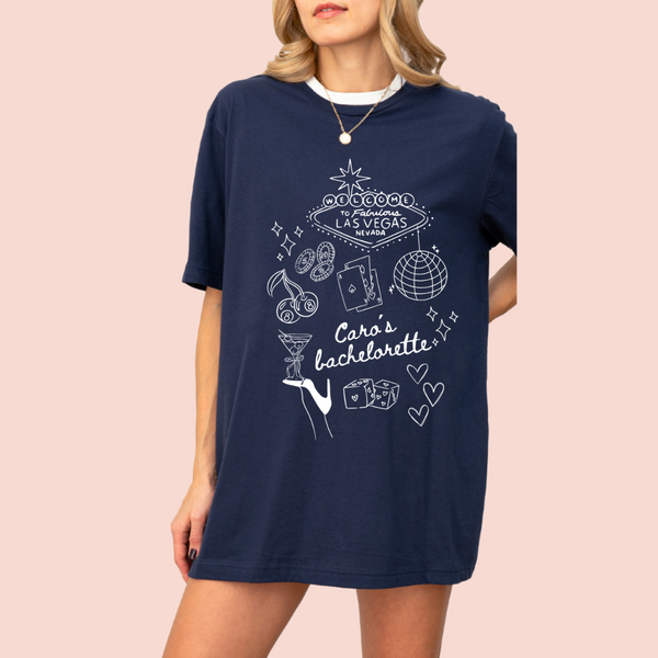 Playera oversize personalizada "Vegas"