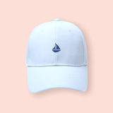 Gorra blanca "barco"