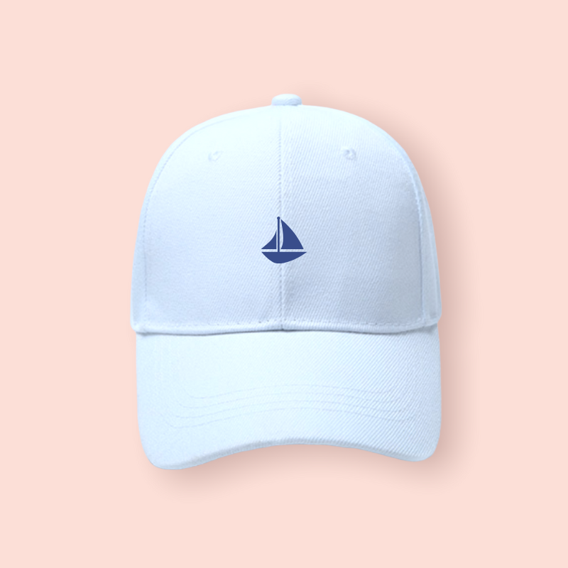 Gorra blanca "barco"
