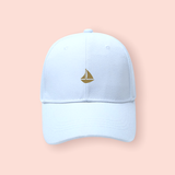 Gorra blanca "barco"