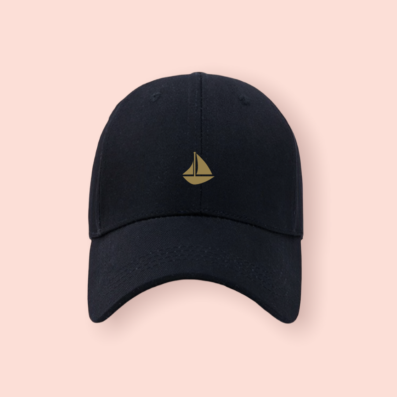 Gorra negra "barco"
