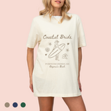 Playera oversize personalizada "coastal bride"