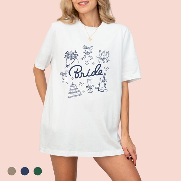 Playera oversize personalizada "Bride"