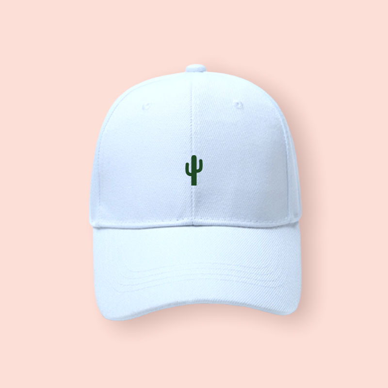 Gorra blanca "Cactus"
