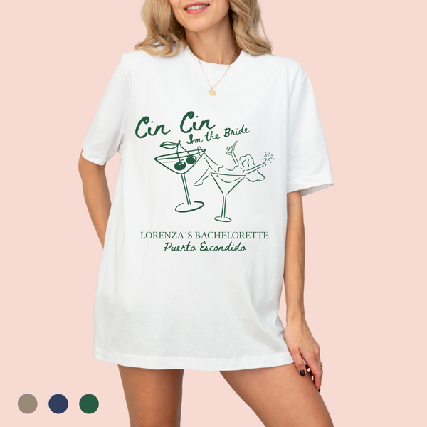Playera oversize personalizada "cin cin"