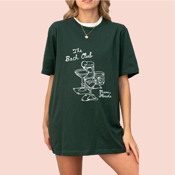 Playera oversize personalizada "The bach club"