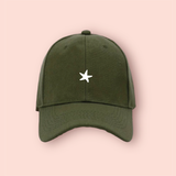 Gorra verde-militar "estrella"