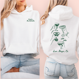 Sudadera blanca personalizada "cin cin"