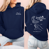 Sudadera azul marino personalizada "seashells and wedding bells"