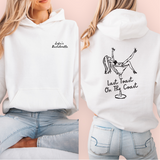 Sudadera blanca personalizada "last toast on the coast"