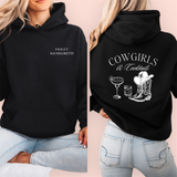 Sudadera negra personalizada "cowgirls"