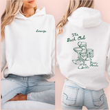 Sudadera blanca personalizada "the bach club"