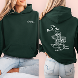 Sudadera verde personalizada "the bach club"
