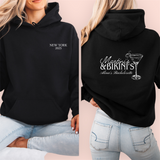 Sudadera negra personalizada "martinis & bikini´s"