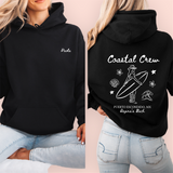 Sudadera negra personalizada "coastal crew"