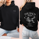Sudadera negra personalizada "the bach club"