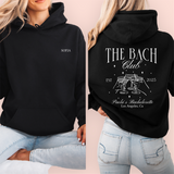 Sudadera negra personalizada "the bach club"