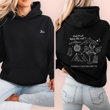Sudadera negra personalizada "last trail before the vail"