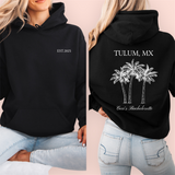 Sudadera negra personalizada "palmtrees"