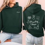 Sudadera verde personalizada "maid of honor"