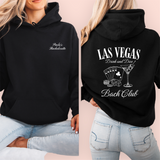 Sudadera negra personalizada "las vegas"
