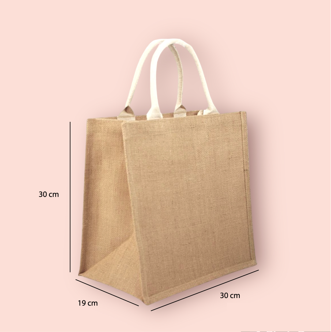 Bolsa yute personalizada con iniciales