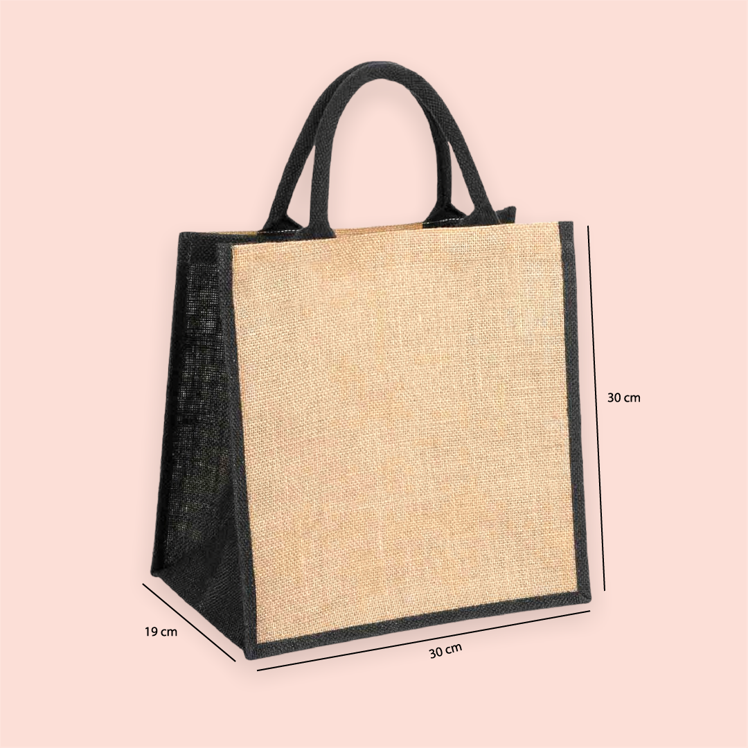 Bolsa yute personalizada con iniciales