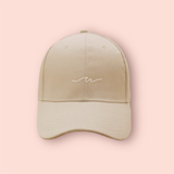 Gorra beige/nude "ocean waves"