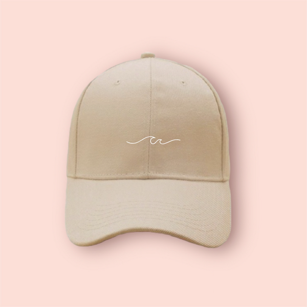 Gorra beige/nude "ocean waves"