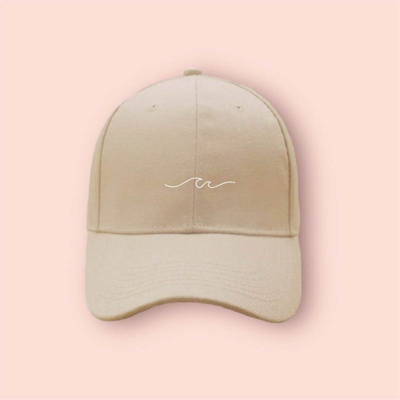 Gorra beige/nude "ocean waves"