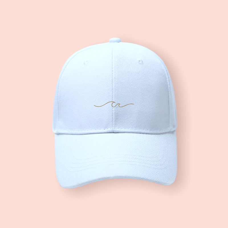 Gorra blanca "ocean Waves"