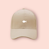 Gorra beige/nude "pez"