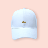 Gorra blanca "pez"
