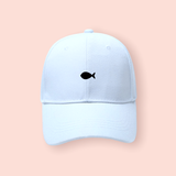 Gorra blanca "pez"