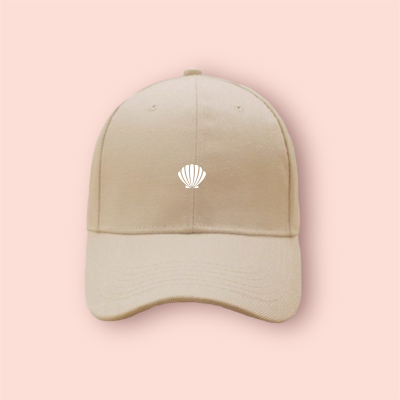 Gorra beige/nude "shell"