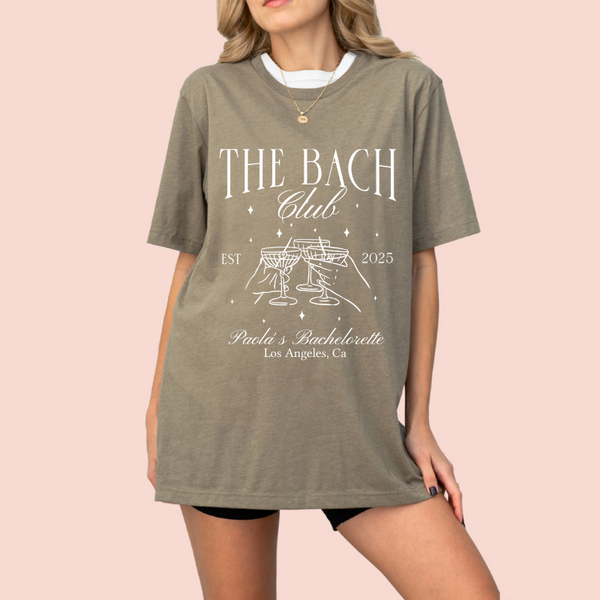 Playera oversize personalizada "The Bach Club"